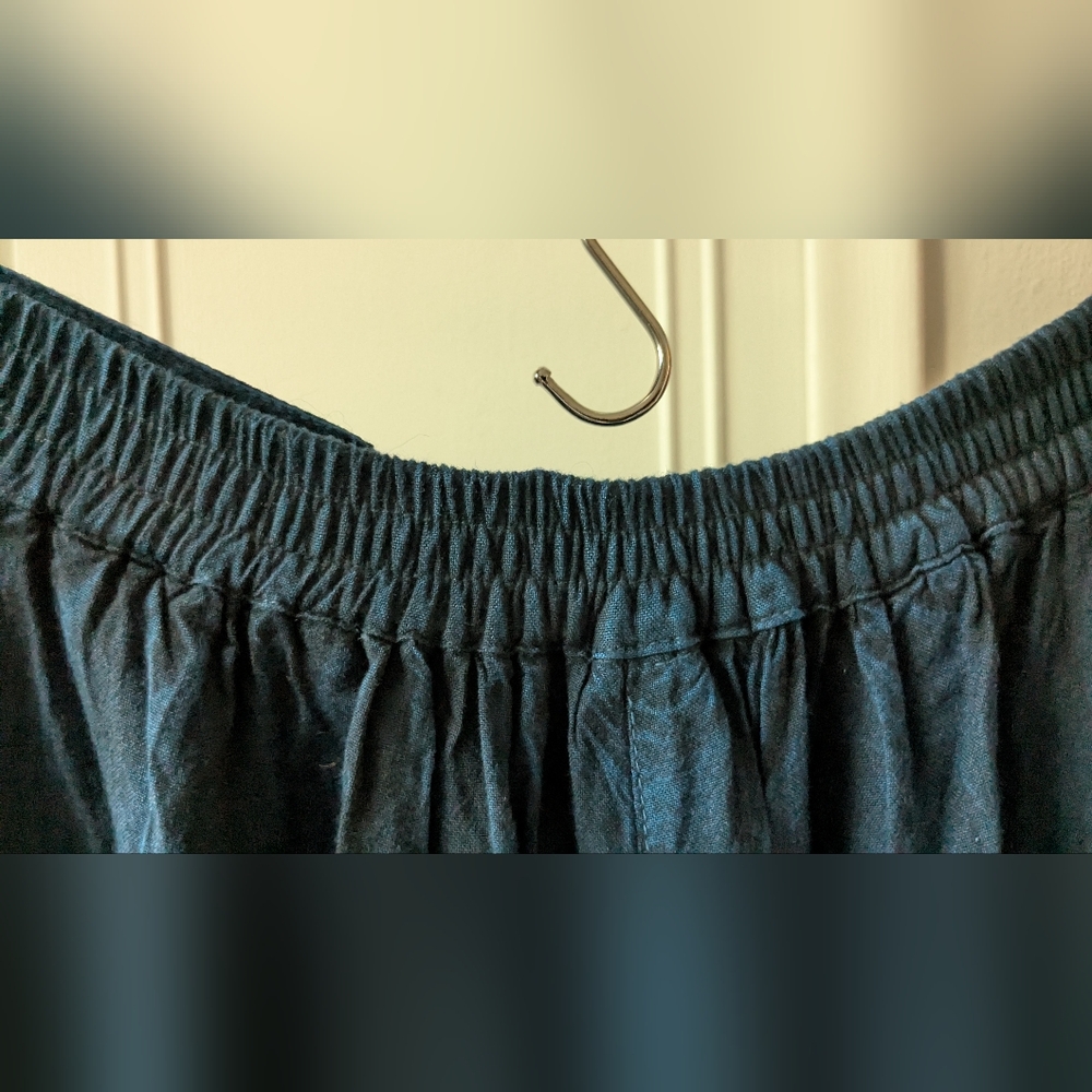 Magic Black Wide Leg Pants with Elegant Flow Beaded 100% Rayon One Size - Picture 10 of 14